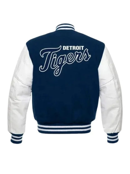 Detroit Tigers MLB Letterman Blue & White Jacket