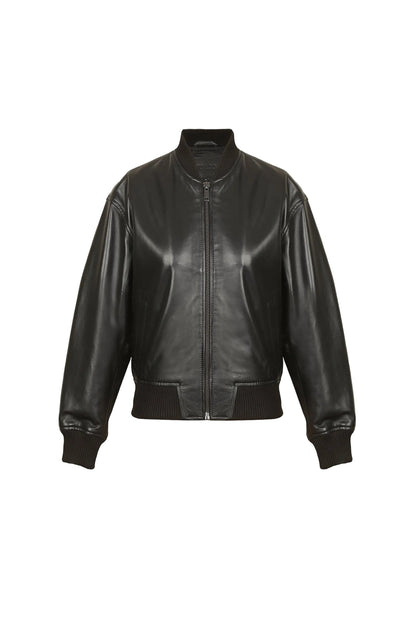 Diesel L-Khat leather bomber jacket