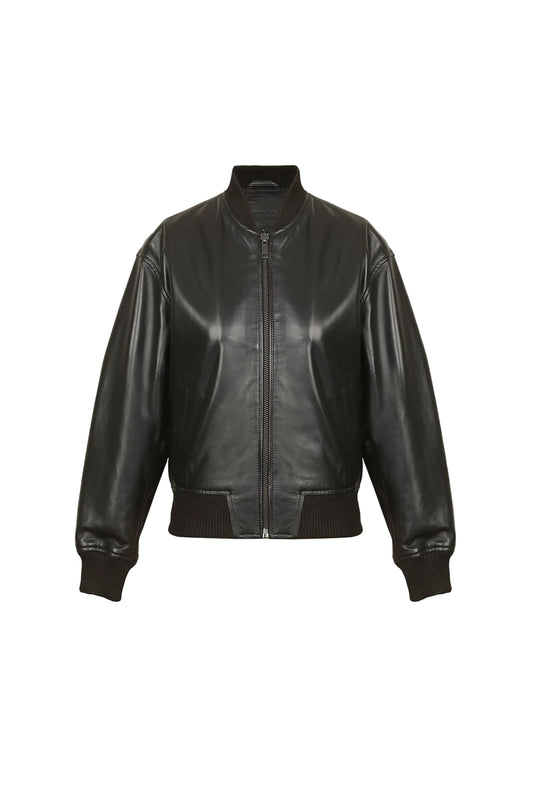 Diesel L-Khat leather bomber jacket