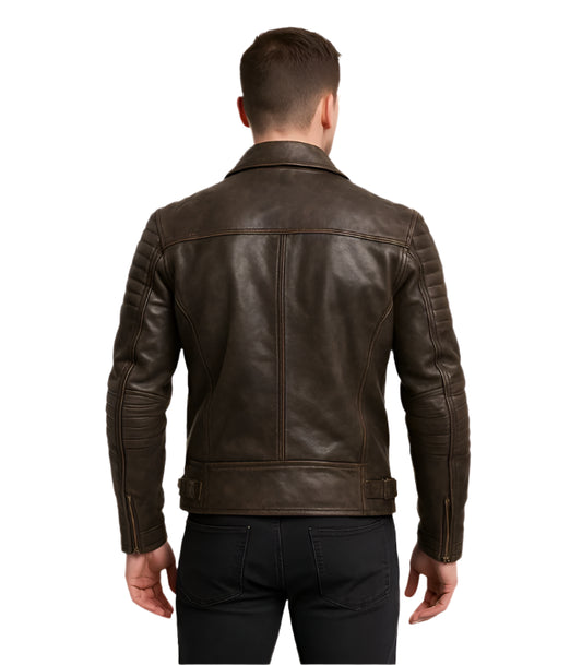 Distressed brown jacket