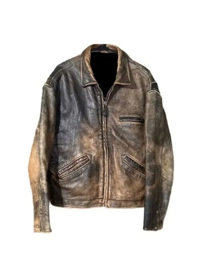 Distressed A2 Vintage Style 40s US Military Brown Jacket