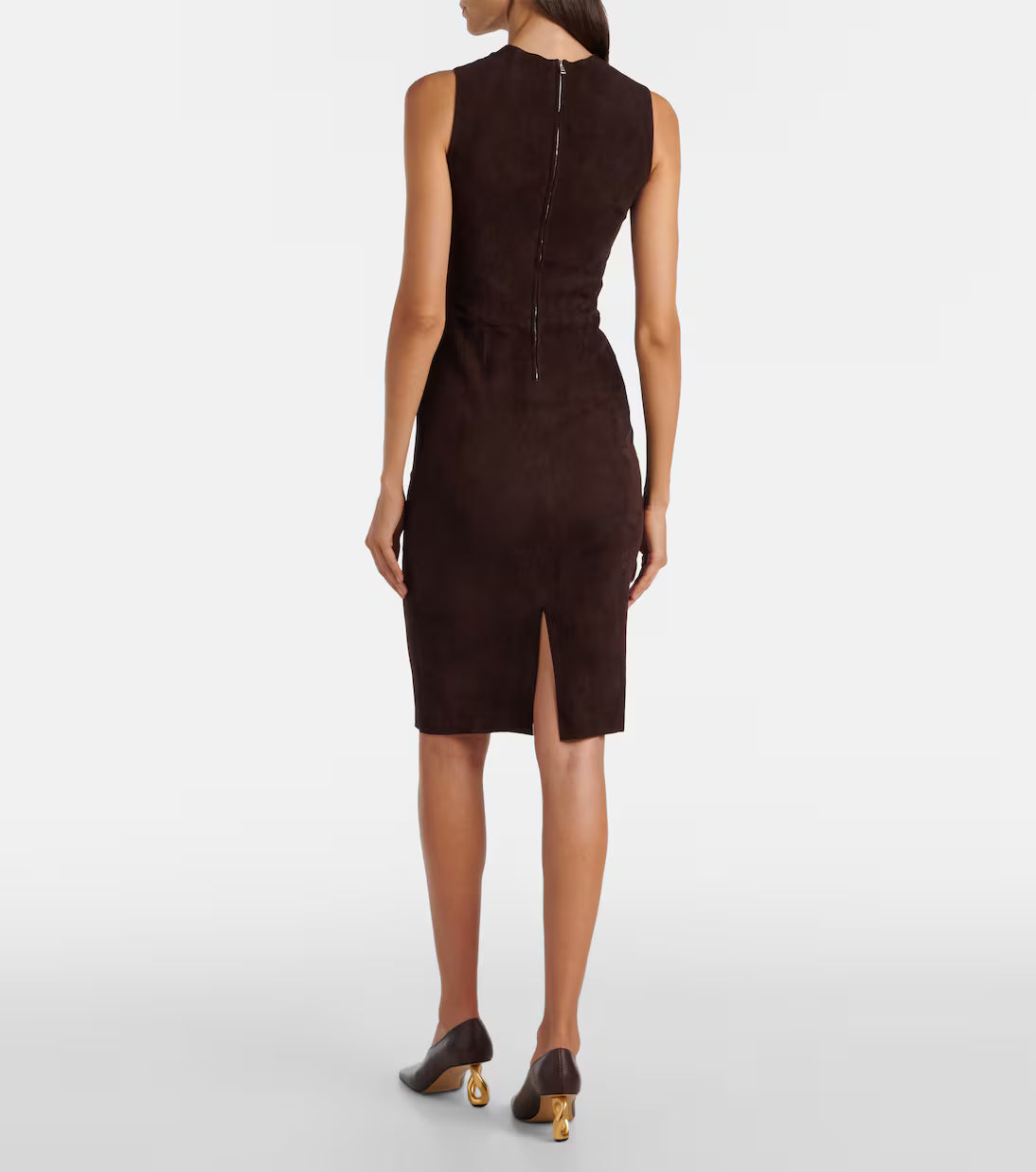Eva Brown Suede Minidress