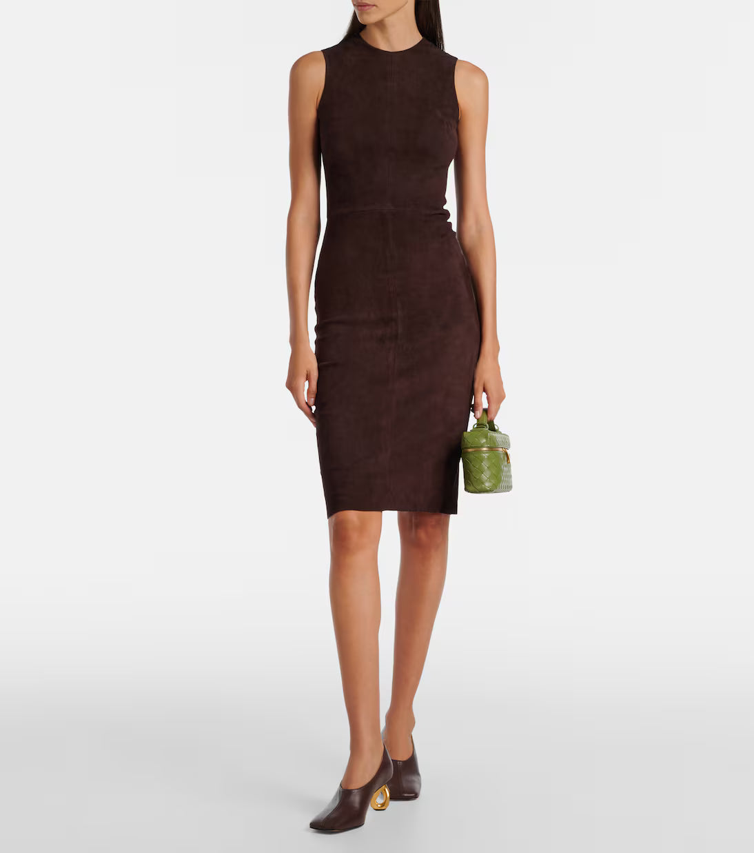 Eva Brown Suede Minidress