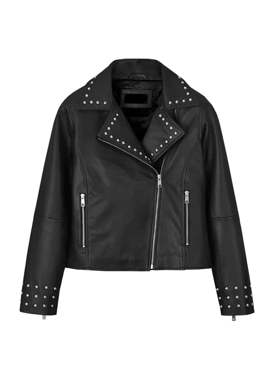 Eva Studded Leather Jacket