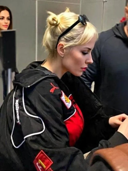 F1 Ferrari Black Bomber Jacket