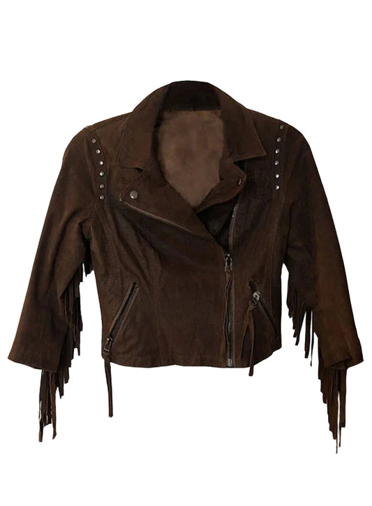 Fringe Leather Jacket