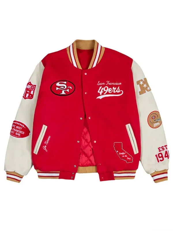 San Francisco 49ers Go Niners Varsity Jacket
