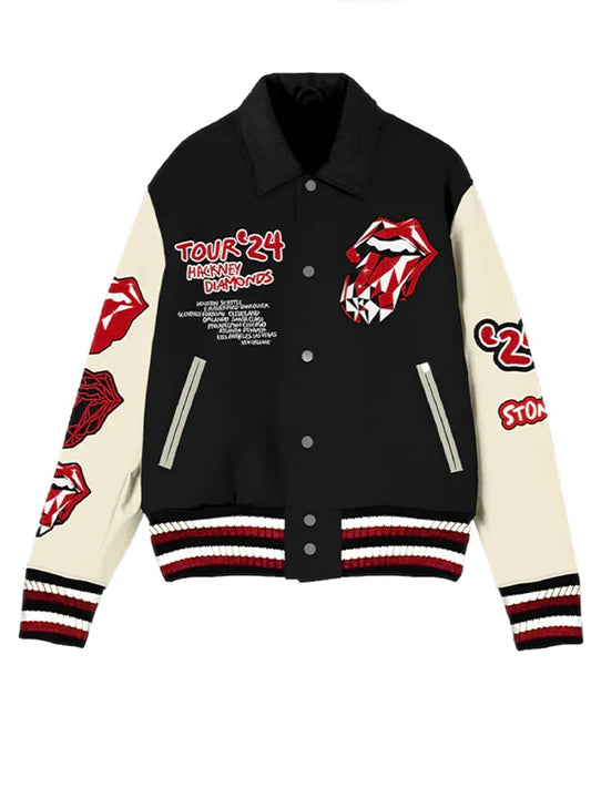 Rolling Stones Hackney Diamonds 2024 Varsity Jacket
