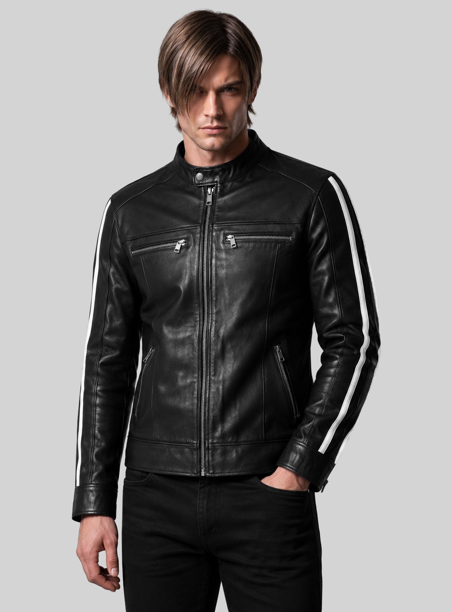 Leon Kennedy Resident Evil Leather Jacket