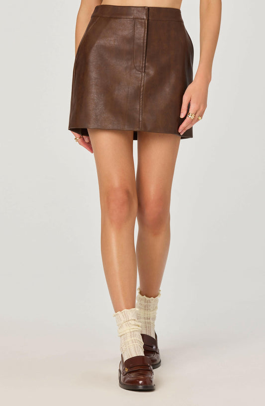 M Leather Miniskirt ASTR The Label