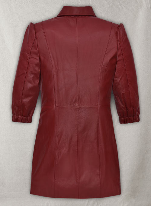 Margot Robbie mini Leather Dress