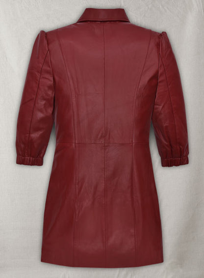 Margot Robbie mini Leather Dress