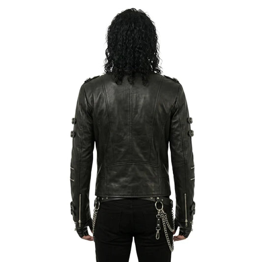 Bad Michael Jackson Black Leather Jacket