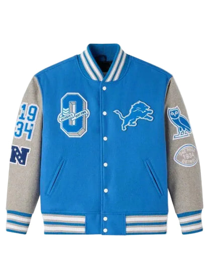 OVO 2025 Detroit Lions Varsity Jacket