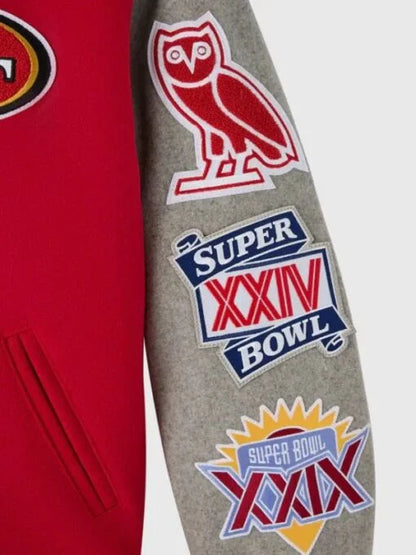 OVO 2025 San Francisco 49ers Varsity Jacket