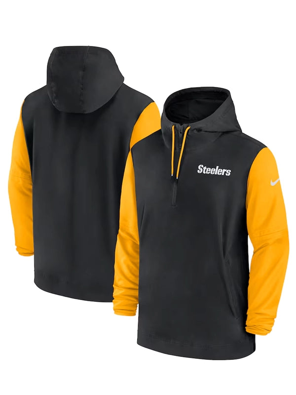 Pittsburgh-Steelers-Sideline-Pre-Game-Half-Zip-Hoodie-Jacket