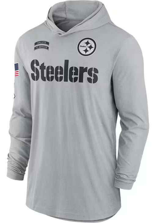 Pittsburgh Steelers Grey Hoodie
