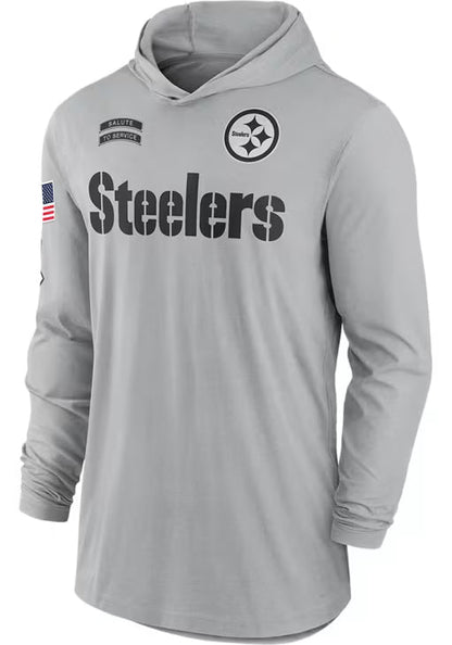 Pittsburgh Steelers Grey Hoodie