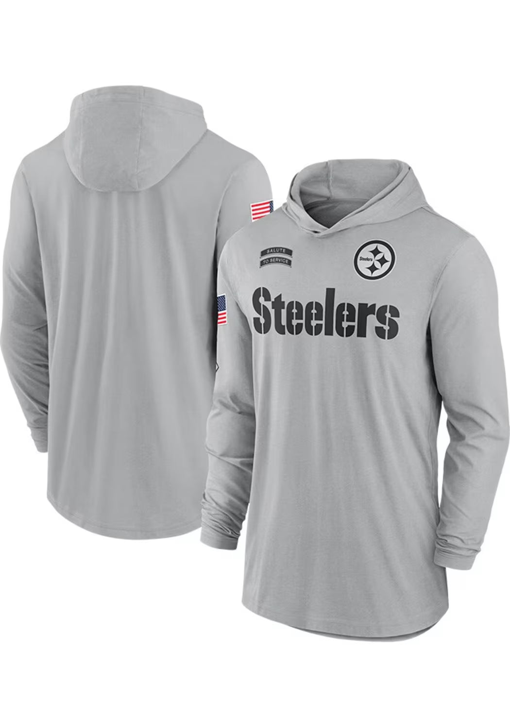 Pittsburgh Steelers Grey Hoodie