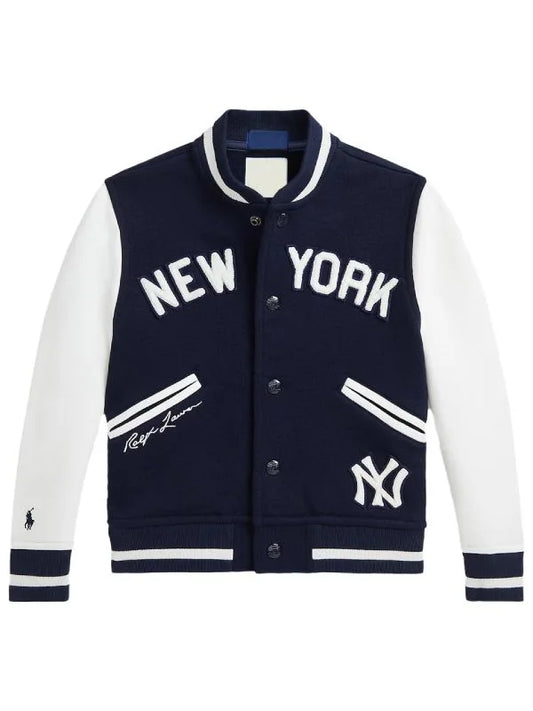 Preschool Polo Ralph Lauren Navy Yankees Fleece Jacket