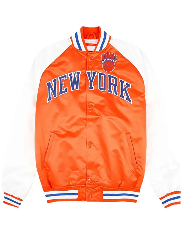 Prime Time NY Knicks Orange and White Jacket
