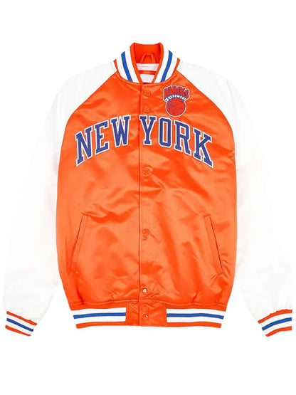 Prime Time NY Knicks Orange and White Jacket
