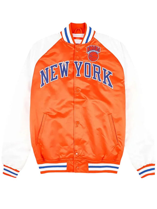 Prime Time NY Knicks Orange and White Jacket
