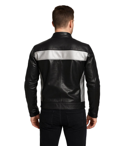 black biker jacket 