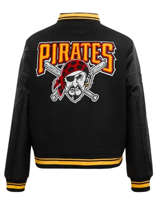 Retro Classic Rib Pittsburgh Pirates Varsity Jacket
