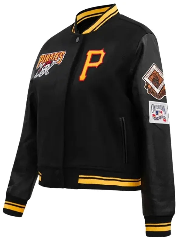 Retro Classic Rib Pittsburgh Pirates Varsity Jacket
