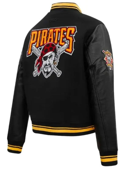 Retro Classic Rib Pittsburgh Pirates Varsity Jacket
