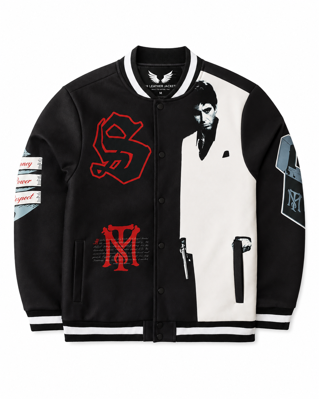 Scarface Graphic Varsity Jacket