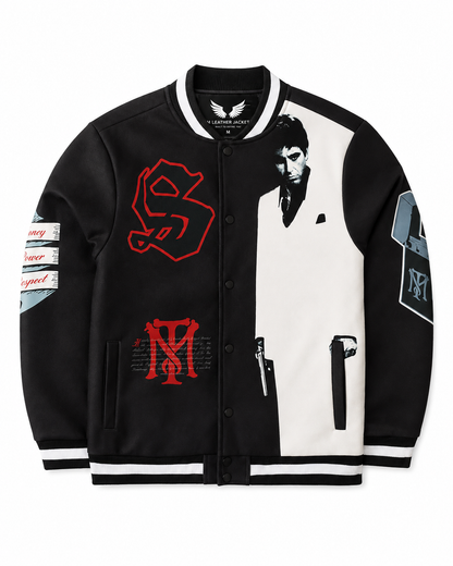 Scarface Graphic Varsity Jacket
