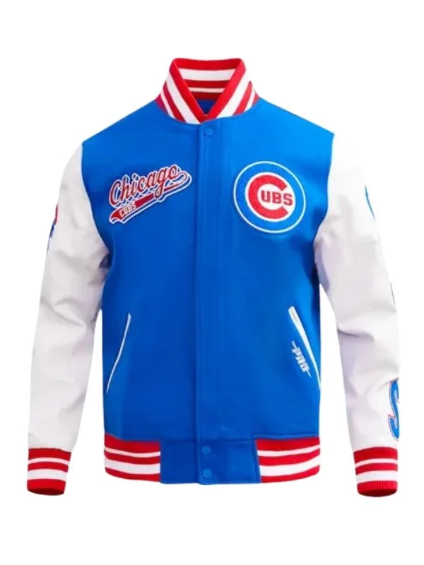 Script Tail Chicago Cubs Classic Rib Jacket
