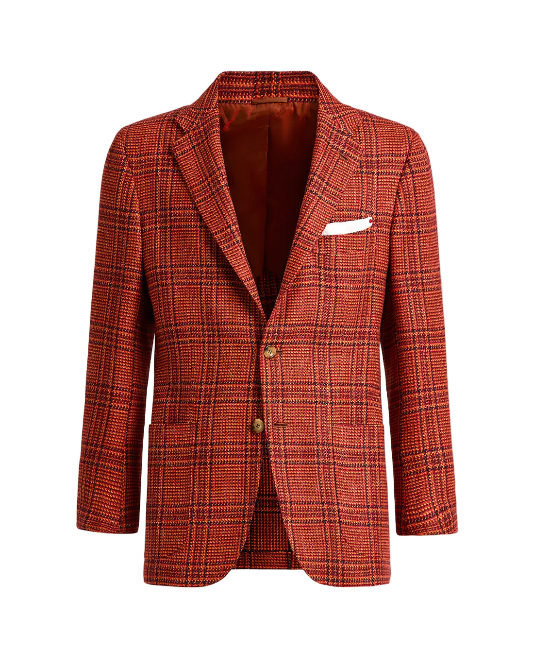 Single-Breasted Red Slim Fit Blazers For Men