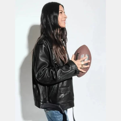 Super Bowl LIX Tabitha Oversized Moto Jacket