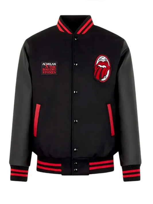 AC Milan X Rolling Stones Varsity Jacket