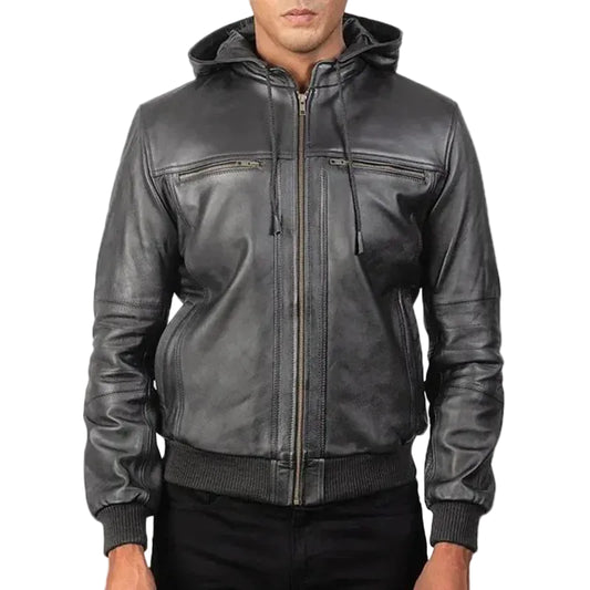 The Originals Diaries Joseph Morgan Hooded Leather Jacket