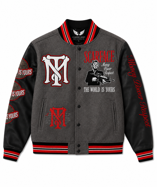 The World Is Your's Scarface Varsity Jacket