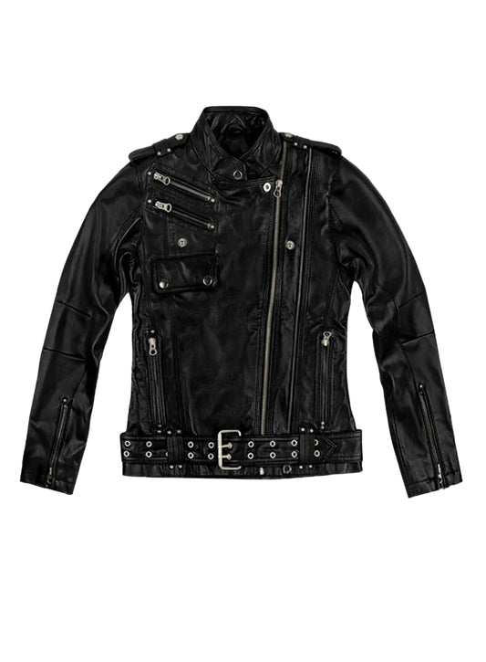 Women’s Biker Leather Jackets Stylish Outerwear
