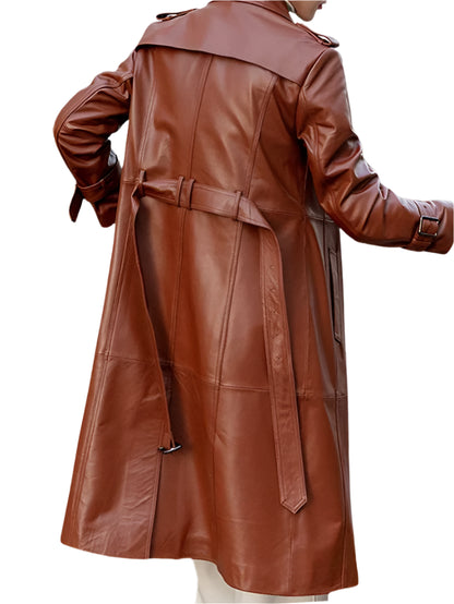 Soft leather coat 