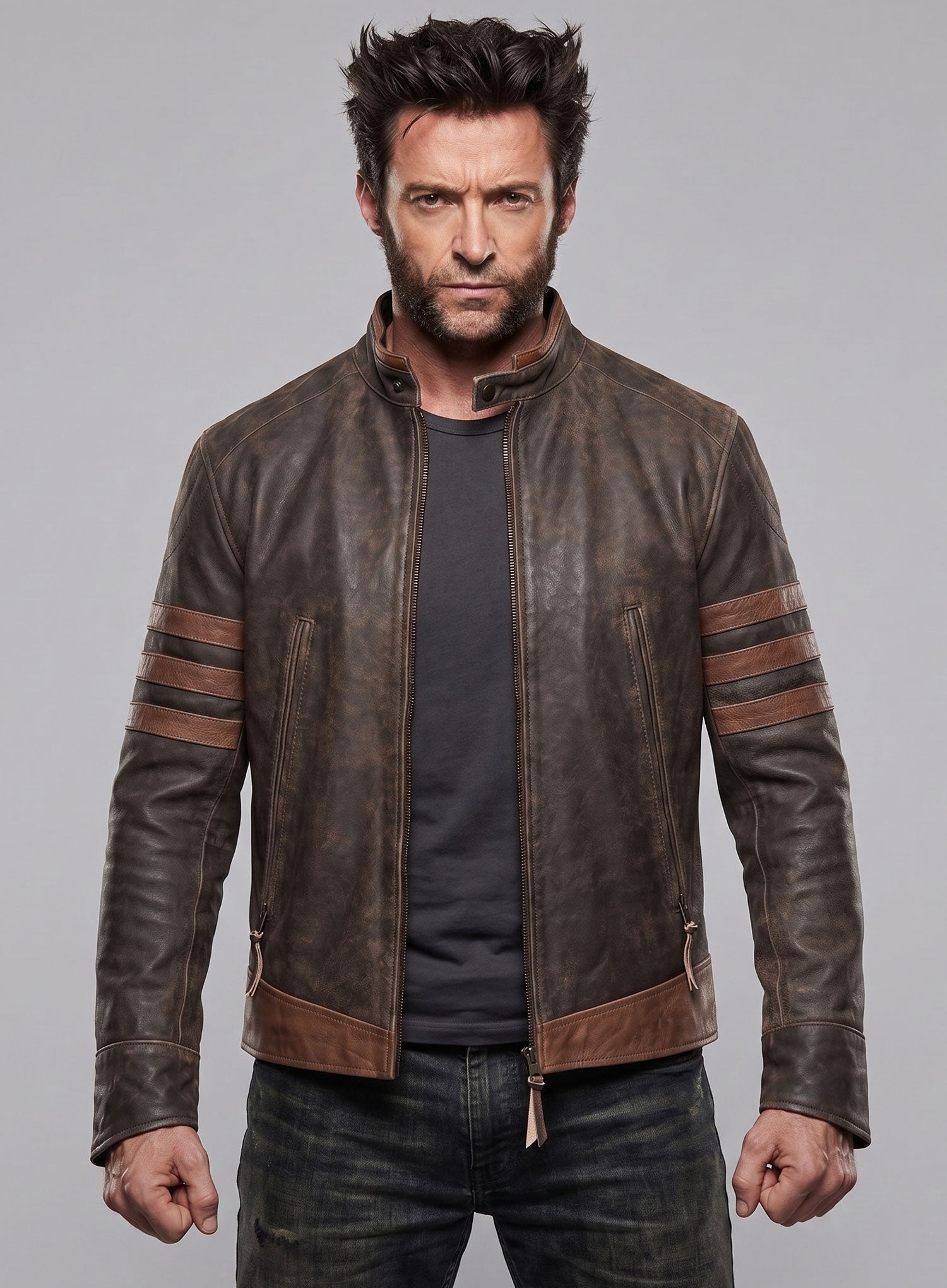 X - Men Wolverine Leather Jacket